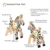 Manhattan Toy Safari Zebra Activity Toy