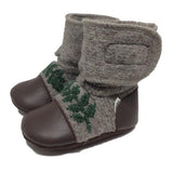 Nooks Felted Booties Embroidered 0-18 Mos