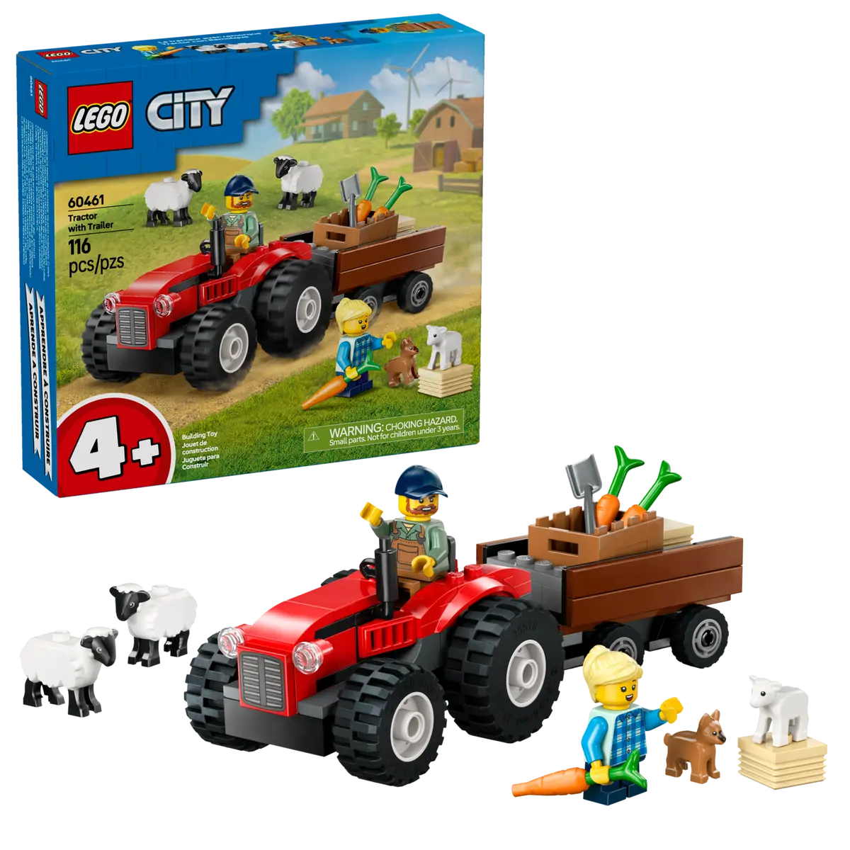 Lego City Tractor with Trailer (60461)