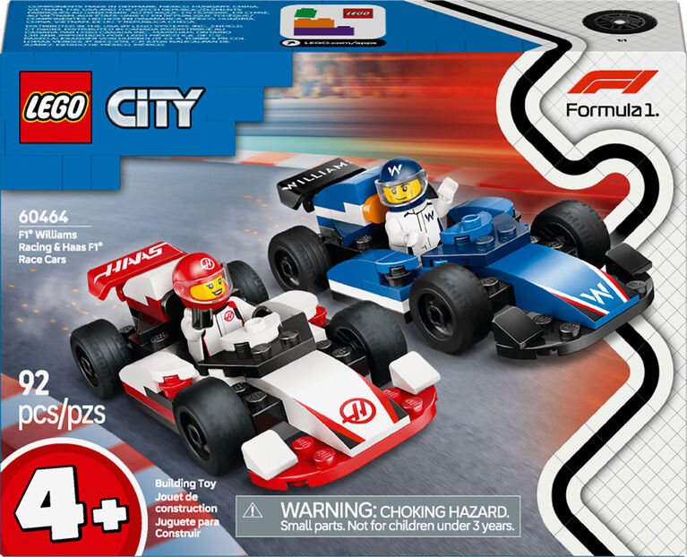 Lego F1® Williams Racing & Haas F1® Race Cars (60464)