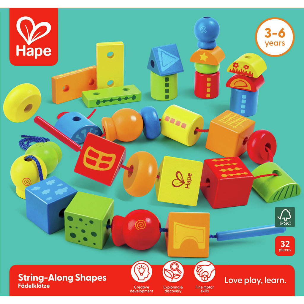 Hape String Along Shapes