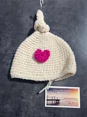 Crescent Moon Fine Arts Hand Knit Hat 6-12 mos