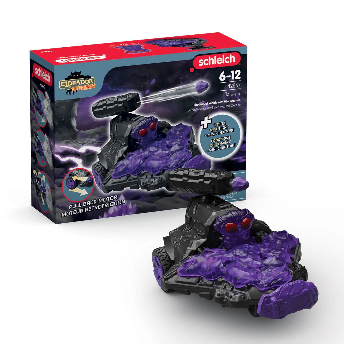Schleich Shadow Jet Vehicle with Mini Creature (42667)