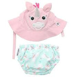 Zoochini Infant Swim Set Hat and Diaper