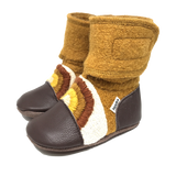 Nooks Felted Booties Embroidered 0-18 Mos
