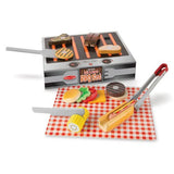 Melissa and Doug Wooden Grill & Serve BBQ Set