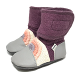 Nooks Felted Booties Embroidered 0-18 Mos