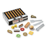 Melissa and Doug Wooden Grill & Serve BBQ Set