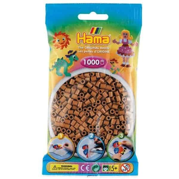 Hama 1K Midi Beads in Bag Brown