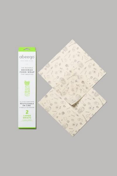 Abeego Beeswax Food Wraps Large 2 Pack
