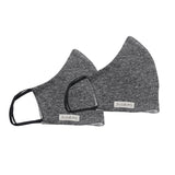 Juddlies Organic Kids Face Masks 2 Pack Raglan Black