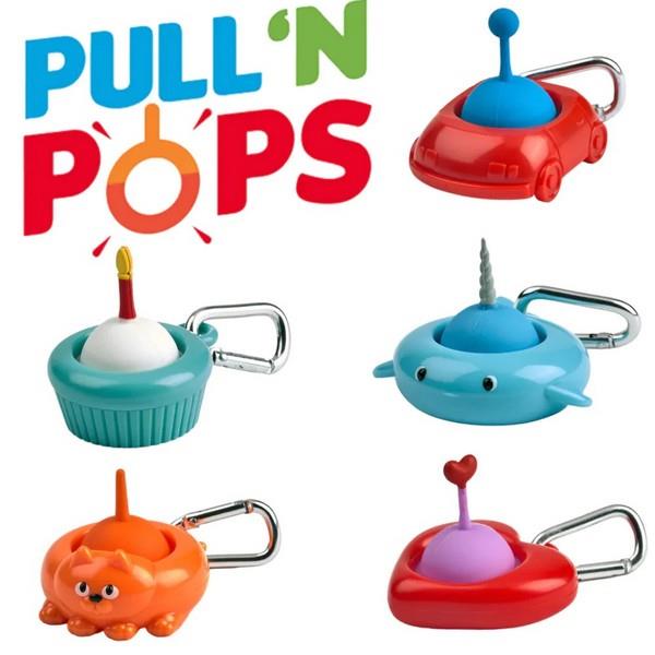 Blue Orange Games Pull 'N' Pops Fidget Keychain
