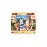 Calico Critters Tandem Cycling Set - Husky Sister & Brother