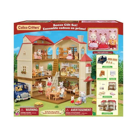 Calico Critter Red Roof Grand Mansion Gift Set