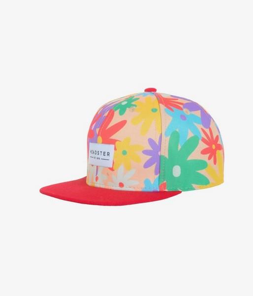 Headster Snapback Hat Backyard Meadow Peach