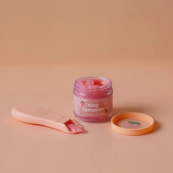 Tiny Harlow Strawberry Custard Food Jar and Spoon Set