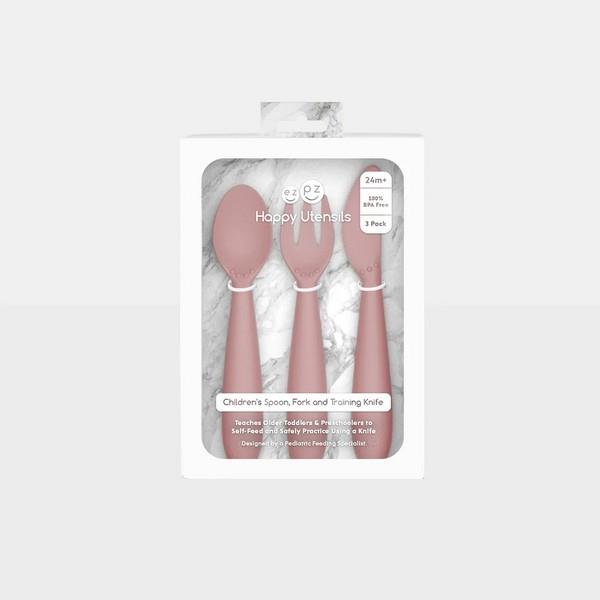 EZPZ Happy Utensils Blush