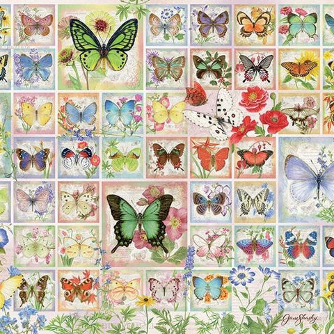Cobble Hill 2000 Piece Puzzle Butterfly and Blossoms