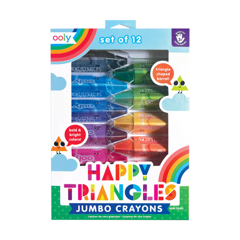 Ooly Happy Triangle Jumbo Crayons