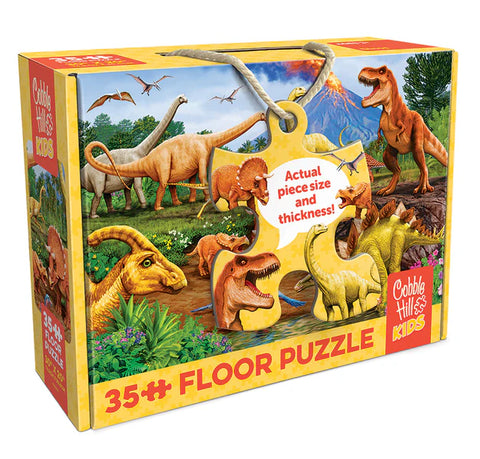 Cobble Hill 35 Piece Floor Puzzle Dinos