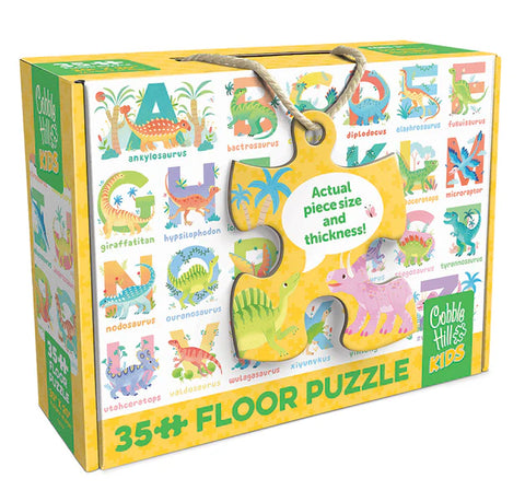 Cobble Hill 35 Piece Floor Puzzle Dinosaur Alphabet