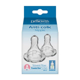 Dr. Brown's Narrow Silicone Nipple Preemie Flow, 2 Pack