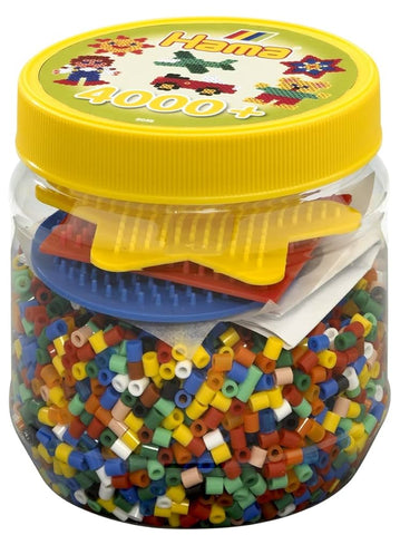 Hama Midi Hama Beads and Pegboards Yellow Tub