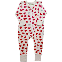 Parade Long Sleeved Romper Hearts