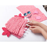 Bright Stripes Magic Scrunch Pillow Axolotl