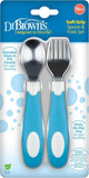 Dr. Brown's Soft Grip Spoon and Fork Utensil Set
