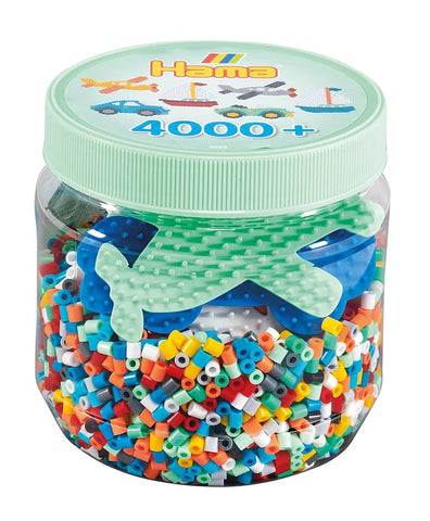 Hama Midi Beads and Pegboards in Tub Green