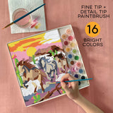 Bright Stripes Paint By Number Wild Horses