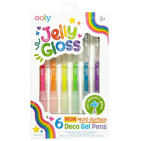 Ooly Jelly Gloss Neon Multi-Surface Deco Gel Pens