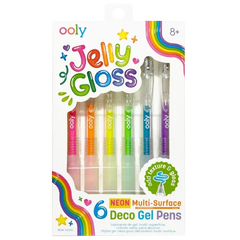 Ooly Jelly Gloss Neon Multi-Surface Deco Gel Pens