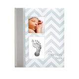 Pearhead Baby Book Chevron Grey