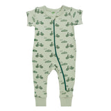 Parade Short Sleeve 2 Way Zip Short Sleeve Romper