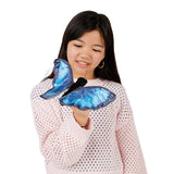 Folkmanis Finger Puppet Blue Morpho Butterfly