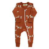 Parade Long Sleeve '2-way' Zipper Romper Prints