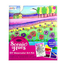 Ooly Scenic Hues DIY Watercolor Set Flowers and Gardens