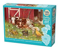 Cobble Hill Family Puzzle Barnyard Babies