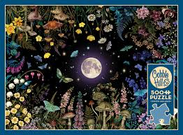 Cobble Hill 500 Piece Puzzle Night Garden