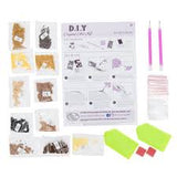 Craft Buddy Crystal Art Kit Cherry Kitten
