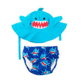 Zoochini Infant Swim Set Hat and Diaper
