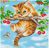 Craft Buddy Crystal Art Kit Cherry Kitten