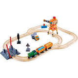 Hape Crossing And Crane Train Set
