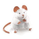Folkmanis Hand Puppet White Mouse