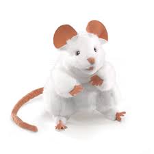 Folkmanis Hand Puppet White Mouse