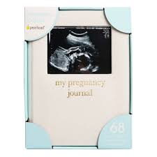 Pearhead My Pregnancy Journal Ivory Linen
