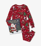 Books to Bed Pajama Set Red Twas the Night Before Christmas