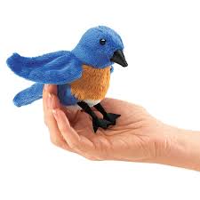 Folkmanis Mini Puppet Blue Bird